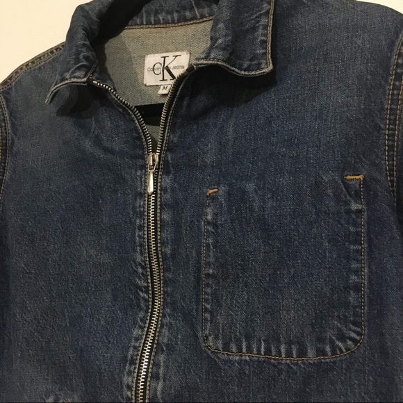 Calvin Klein Denim Jean Jacket Medium - Picture 3 of 8